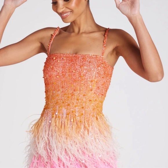 NADINE MERABI Cassie Sunset Dress sz XS NWT - Picture 3 of 11